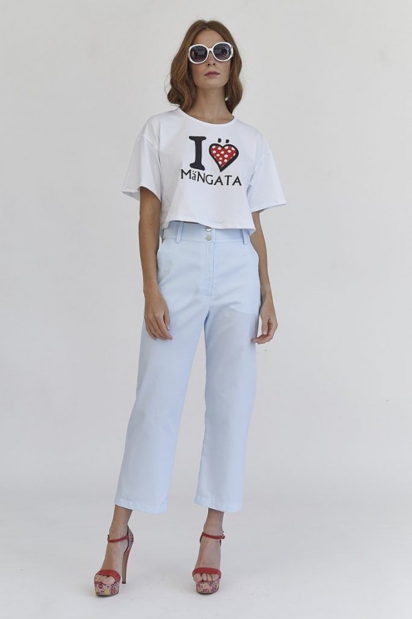 PANTALÓN PIQUÉ AZUL