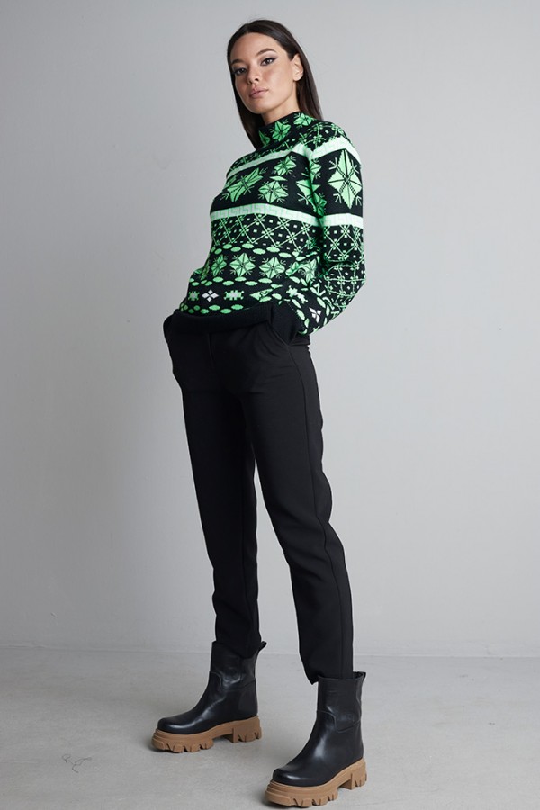 Jersey grecas Flúor - Negro