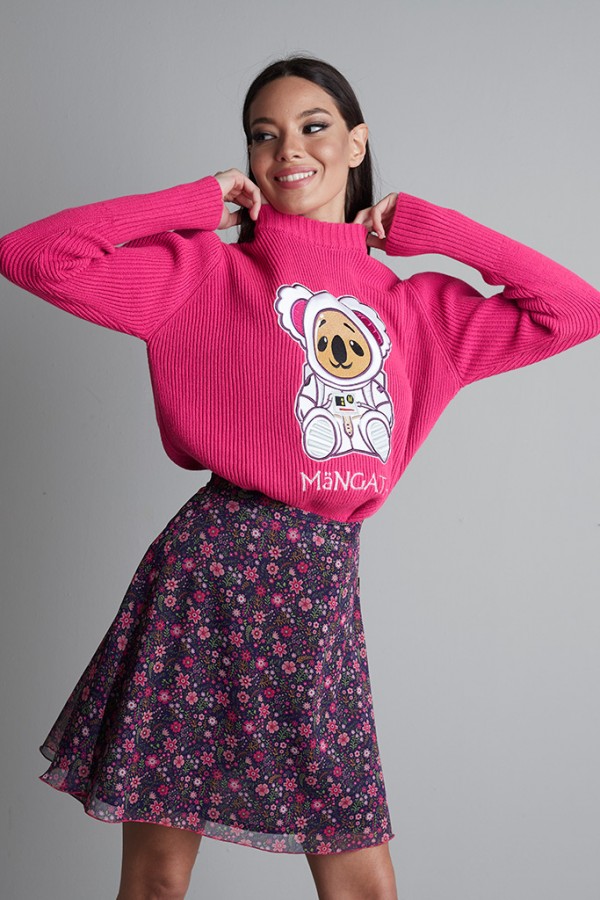 Jersey punto cuello caja KOALA Astronáuta Fucsia Jersey punto cuello caja KOALA Astronáuta Fucsia