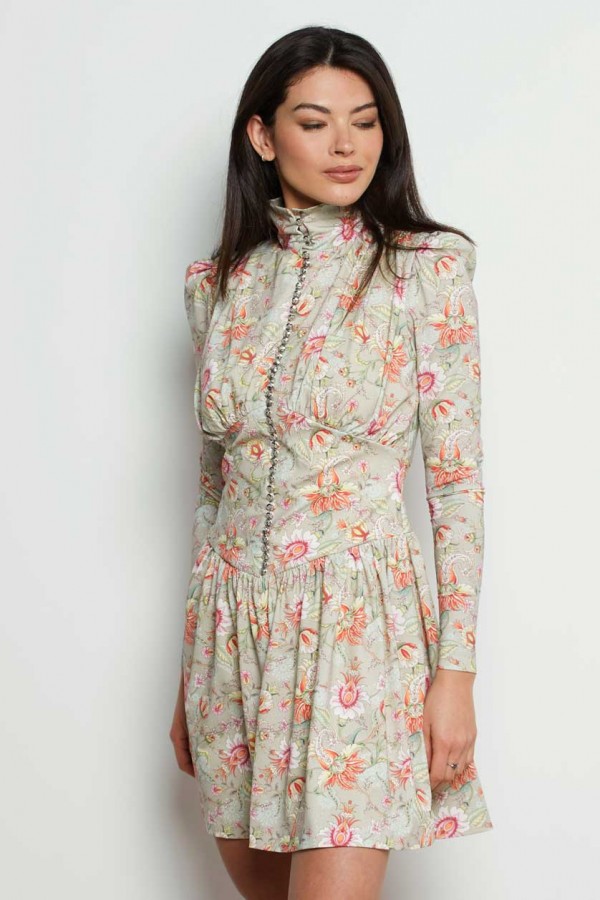 VESTIDO CORTO FAJÍN LICRA...