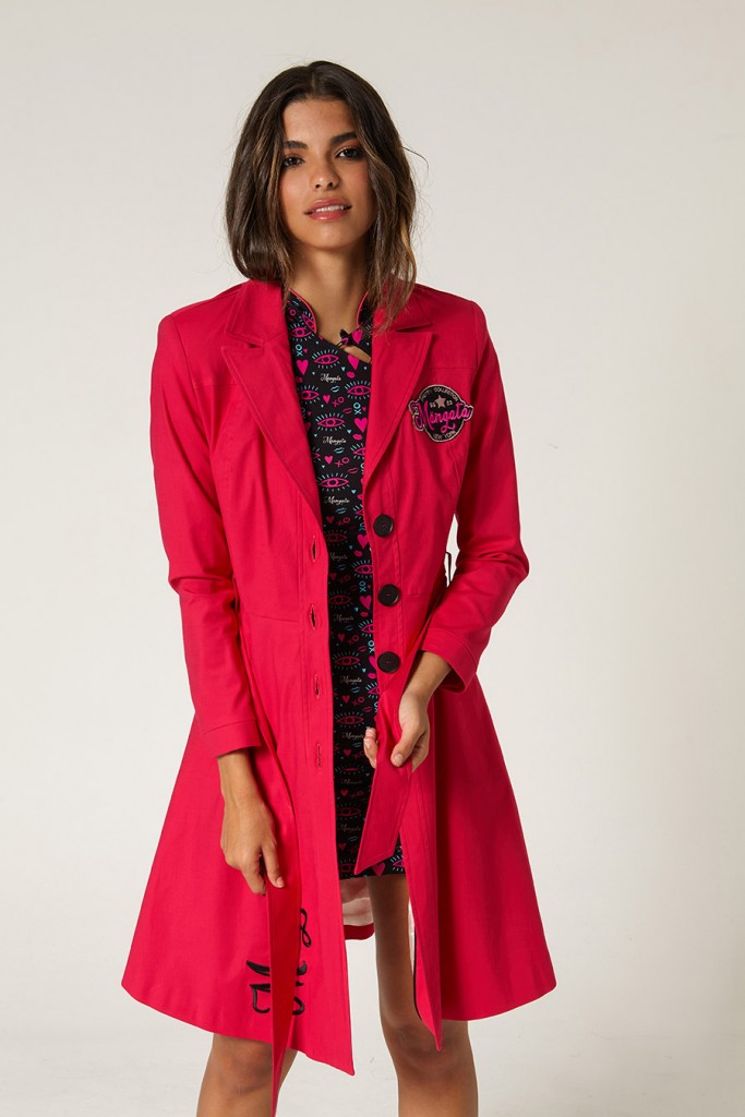 GABARDINA STRECH FUCSIA